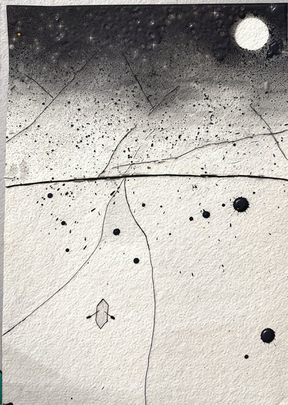 Interprétation IA — Nuit, le chemin
